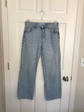 S.O.N.G. Wide Leg Baggie Jeans Size 7/28 Light Wash Blue
